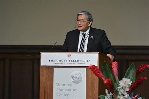 Norman Mineta delivers Chubb Fellowship Lecture