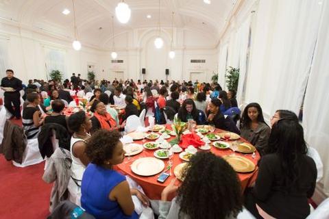 Dinner included TD Students, residential fellows, guests of the Fellowship, Yale students and visiting students attending the SanKofa54 3rd annual conference hosted by the Yale Association for African Peace and Development