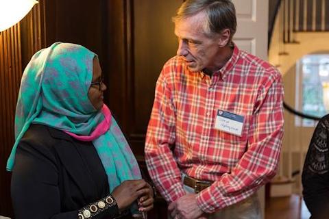 Chubb Fellowship reception for Hawa Abdi at Timothy Dwight College House