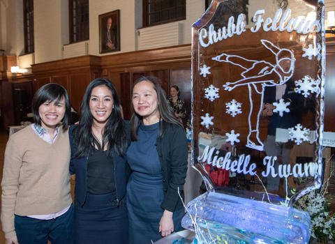 Michelle Kwan at Timothy Dwight College Dining Hall - Chubb Fellowship Student Dinner