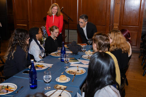 Student Dinner for 2024 Fall Chubb Fellow, Alison Bechdel