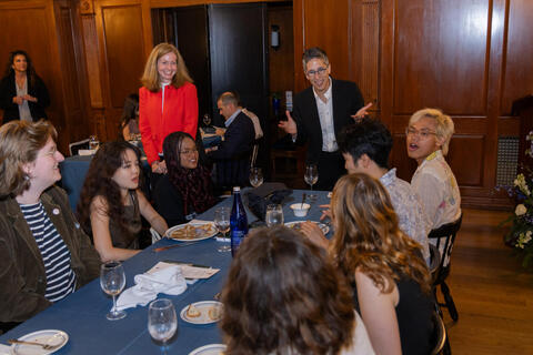 Student Dinner for 2024 Fall Chubb Fellow, Alison Bechdel