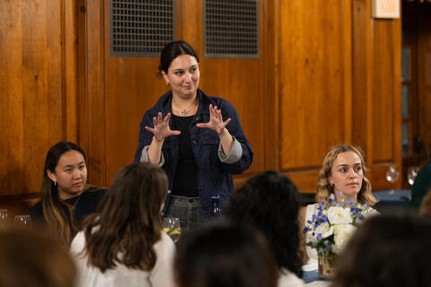 Student Dinner for 2024 Fall Chubb Fellow, Alison Bechdel